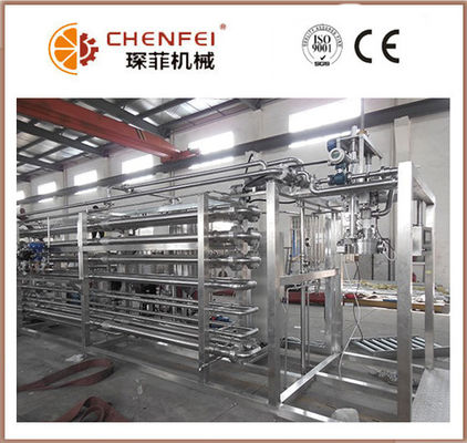6T / Tubo del atasco de la goma del jugo del día en material del acero inoxidable de la máquina 304 del esterilizador del tubo